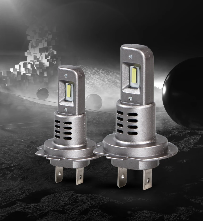 1:1 size Replace halogen bulb Plug and play  H7 LED car light bulb 60W 8000lm led Auto Lamp H1 H4 H7 LED Headlight Bulb For VW