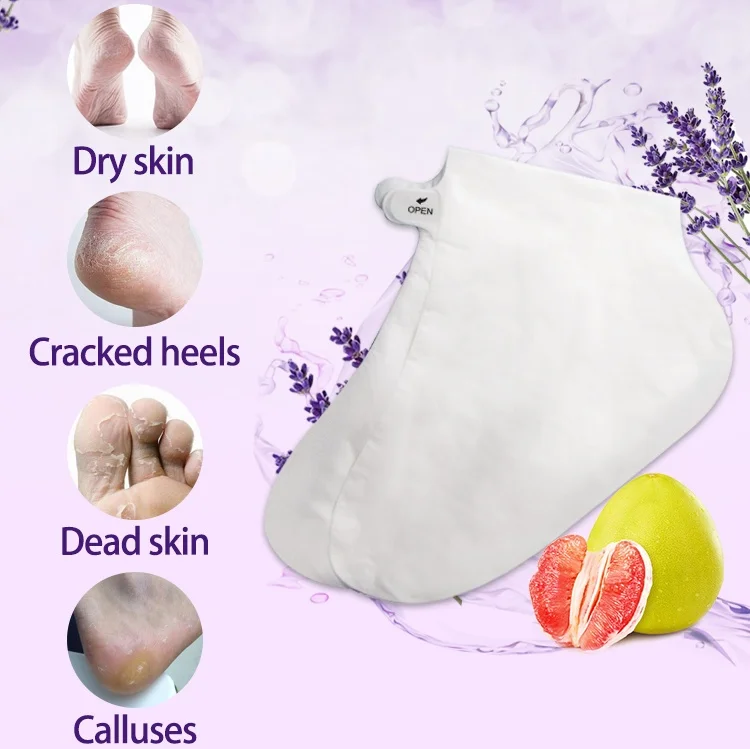 Wholesale Foot Scrub Exfoliating Private Label Heel Therapy Peal Mask Pedicure Repair Plantifique Peel off Skin