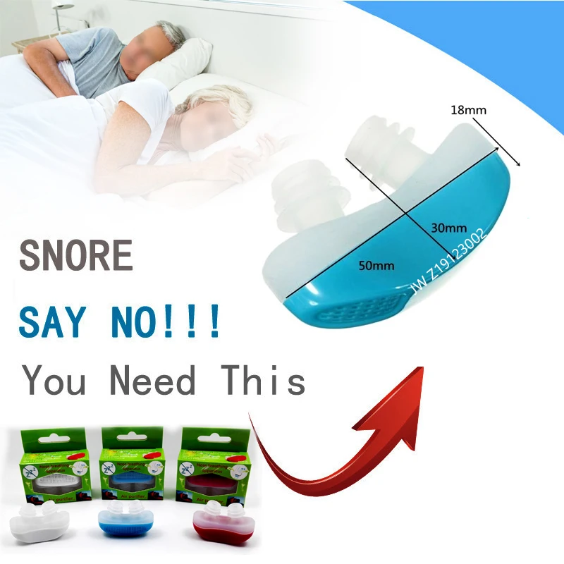 Anti Snore Nose Vent Plugs - Nasal Dilators Sleep Aid Clip Device Stopper to Ease Breathing