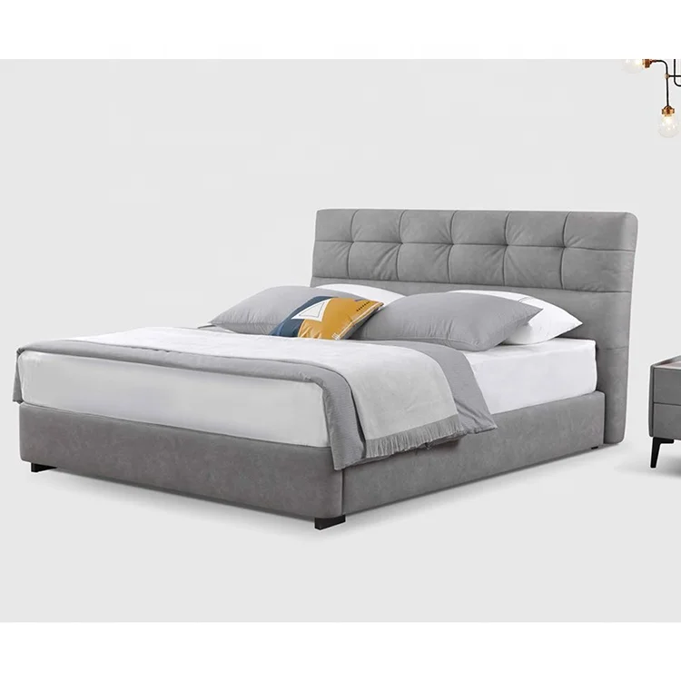 Luxury Bedroom Modern Double Bed with Storage Space Up-holstered Beds king Size Bed