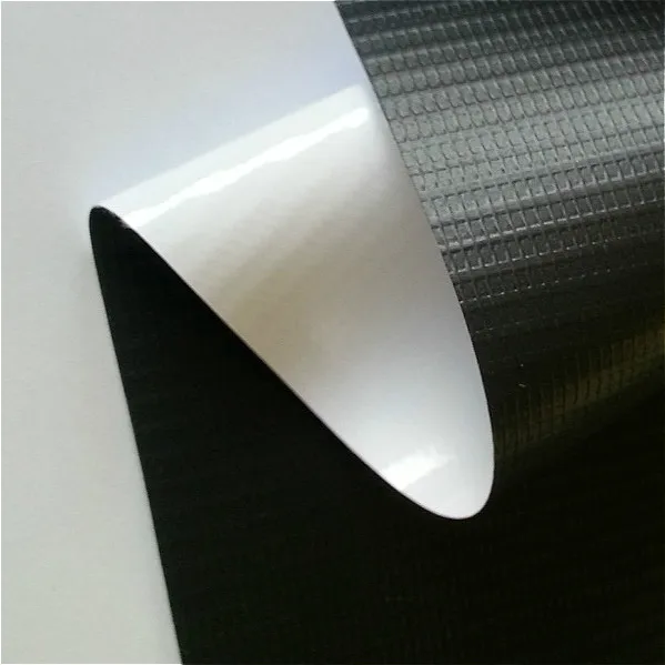15oz 510gsm UV Printing Grey Black Back Flex Banner in Roll With  UV resistant
