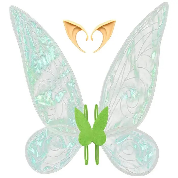 Fairy Big Wings Costume Set Sparkle Butterfly Fairy Angel Wings Party Favors Halloween Dress Up Cosplay for Women Girls