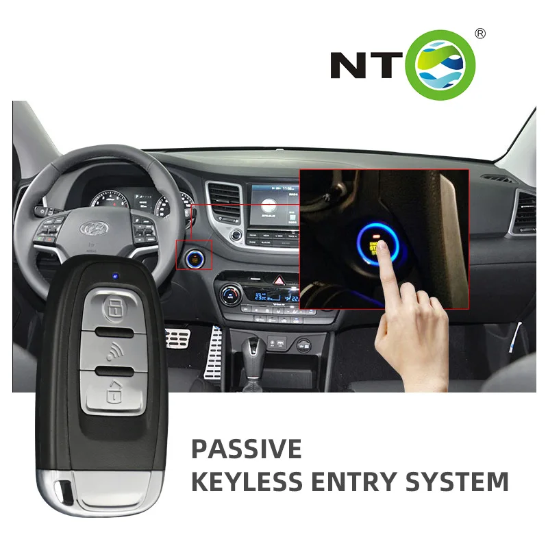 NTO Auto Electronics Push Start Stop Central Locking Passive Keyless Entry System One Button Remote Starter