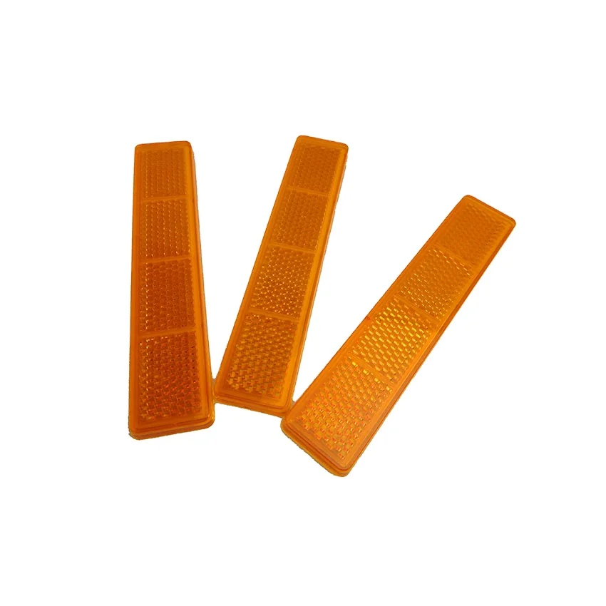 Traffic Safety ABS Plastic Reflective Road Stud Yellow Reflector Cat Eye Reflect Driveway Marker Road Spike for Highway