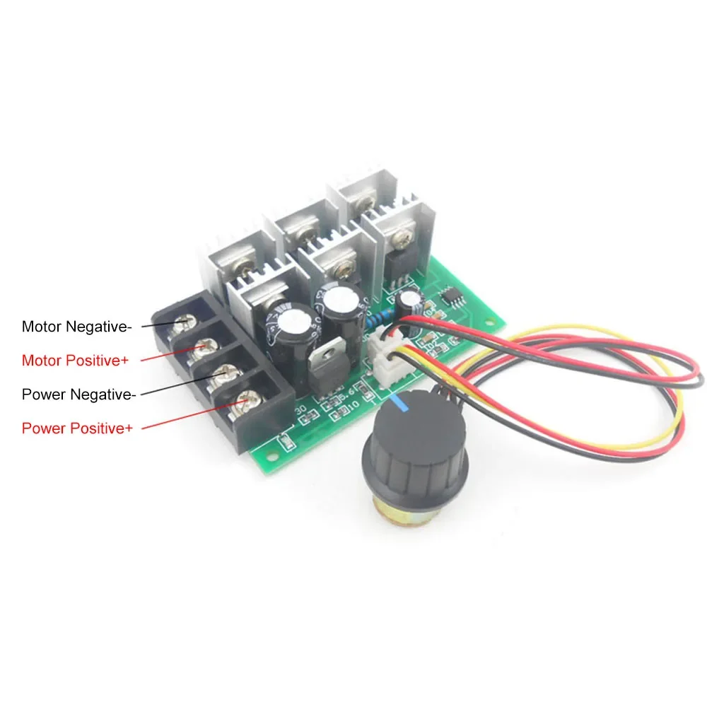 40A DC 9-55V 2000W PWM DC Motor Pump Speed Regulator High Power Speed Controller 9V 12V 24V 36V 48V