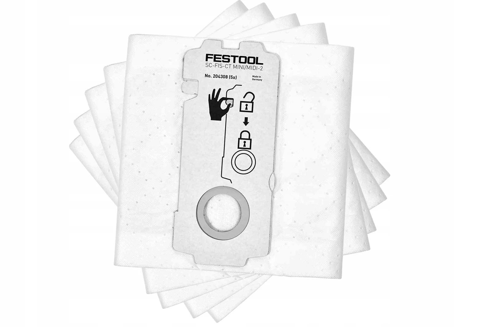 Replacement for Festools Vacuum Bags Type  Efficiency Vacuum Cleaner Compatible with   Festools 204308/MIDI Vacuum Cleaner Bags