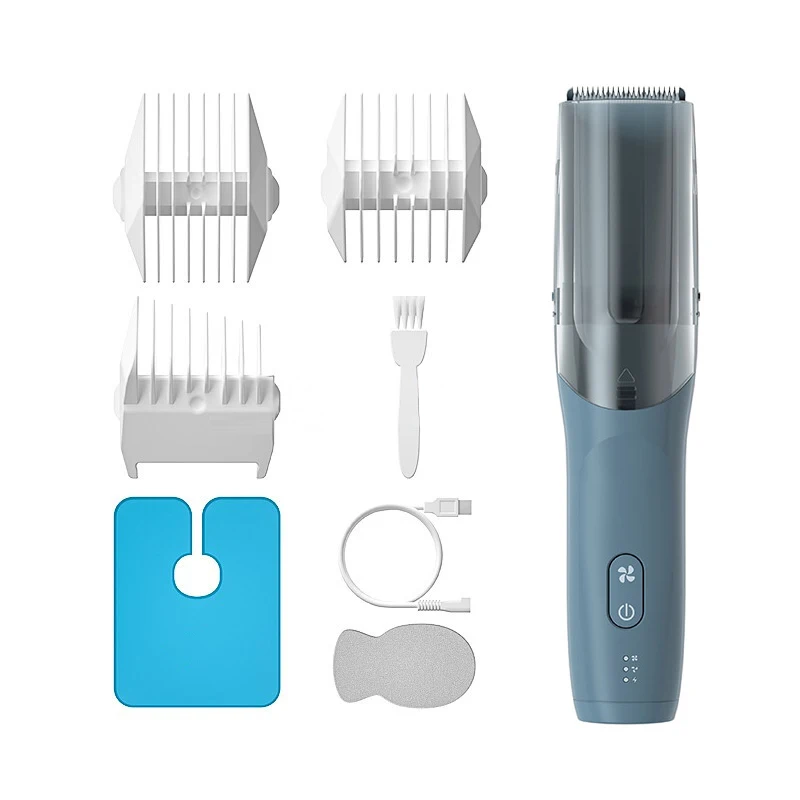 Vacuum baby hair trimmer IPX7 waterproof whole body washable large suction power Rechargeable hair clipper