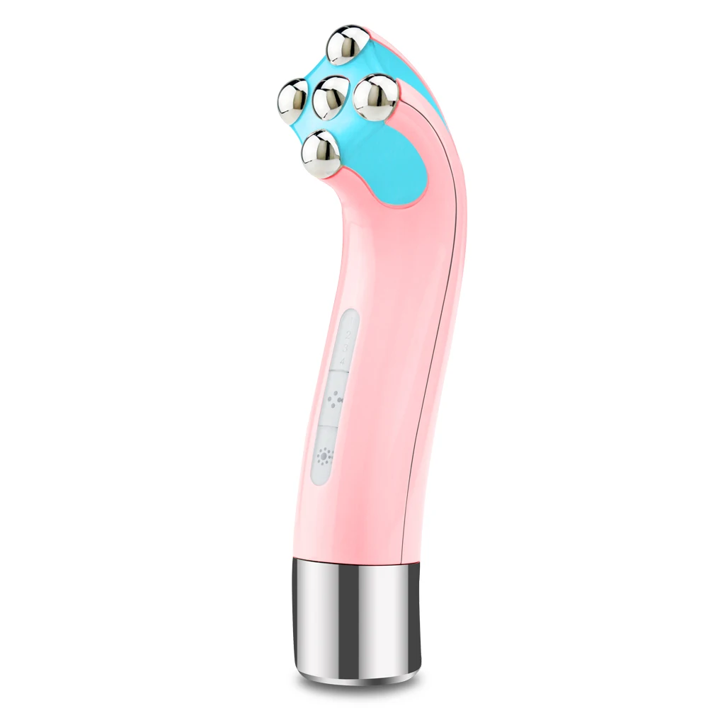 beauty equipment red light therapy galvanic eye massager pen with warm massage and vibration Beauty thin face skin care home use