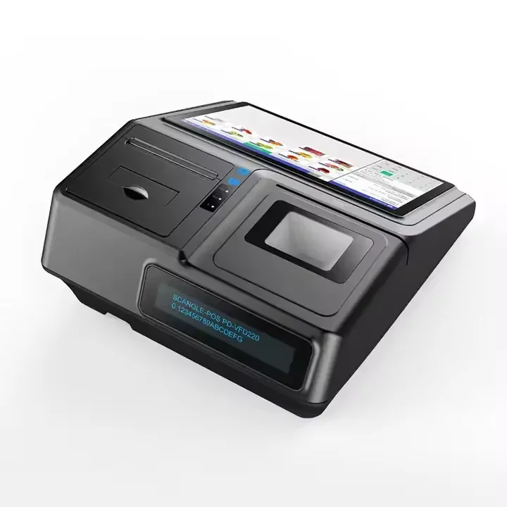 10.1 inch Windows POS machine all in one cash register white single touch screen for Restaurant retail