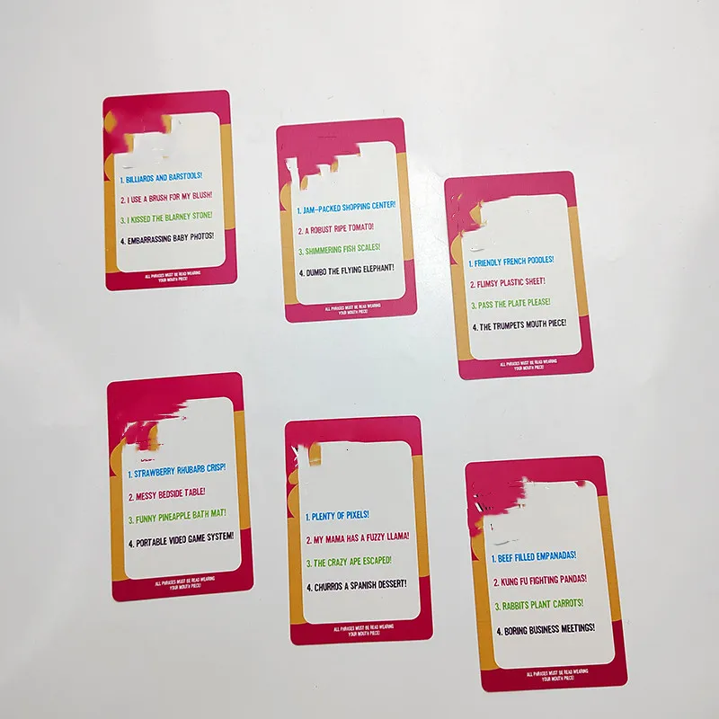 Горячие продажи игра карты семья друг вечерние уникальный карточные игры, что вам принимать о ultimate угадать карточная игра