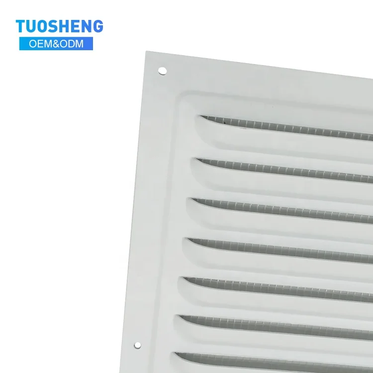 High Quality White Aluminum Alloy Square Inclined Louver Vent Air Ventilation