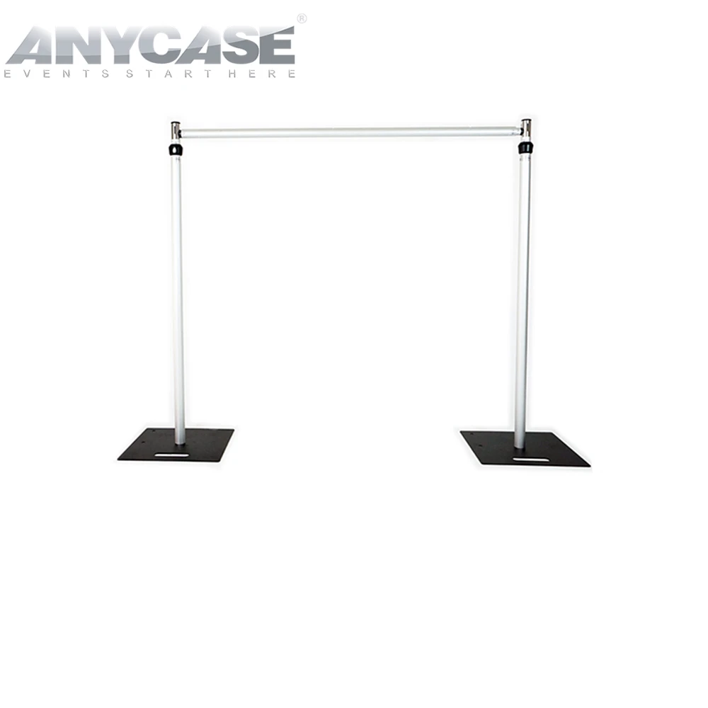 ACS Telescopic Drape Stand Stage Backdrop Aluminum  Pipe And Drape Romantic Wedding Decor