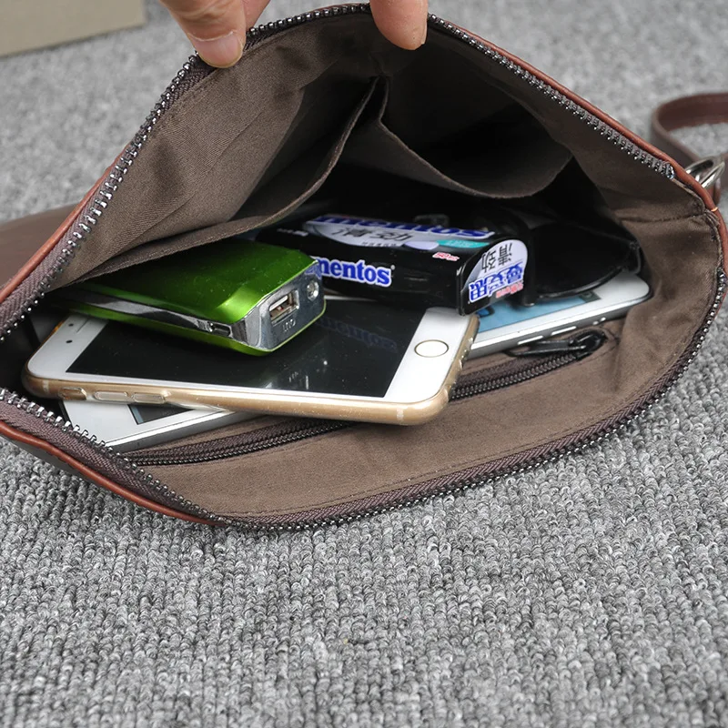 manufacturer custom handbag horse skin PU Leather business purses and handbags men hand  bags