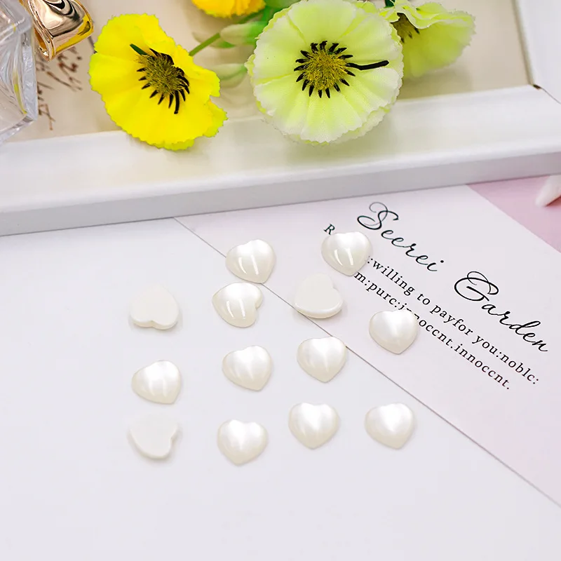 Heart Imitation Gem Opal Earrings Accessories Resin Earrings Accessories DIY Necklace Pendant Jewelry Accessories