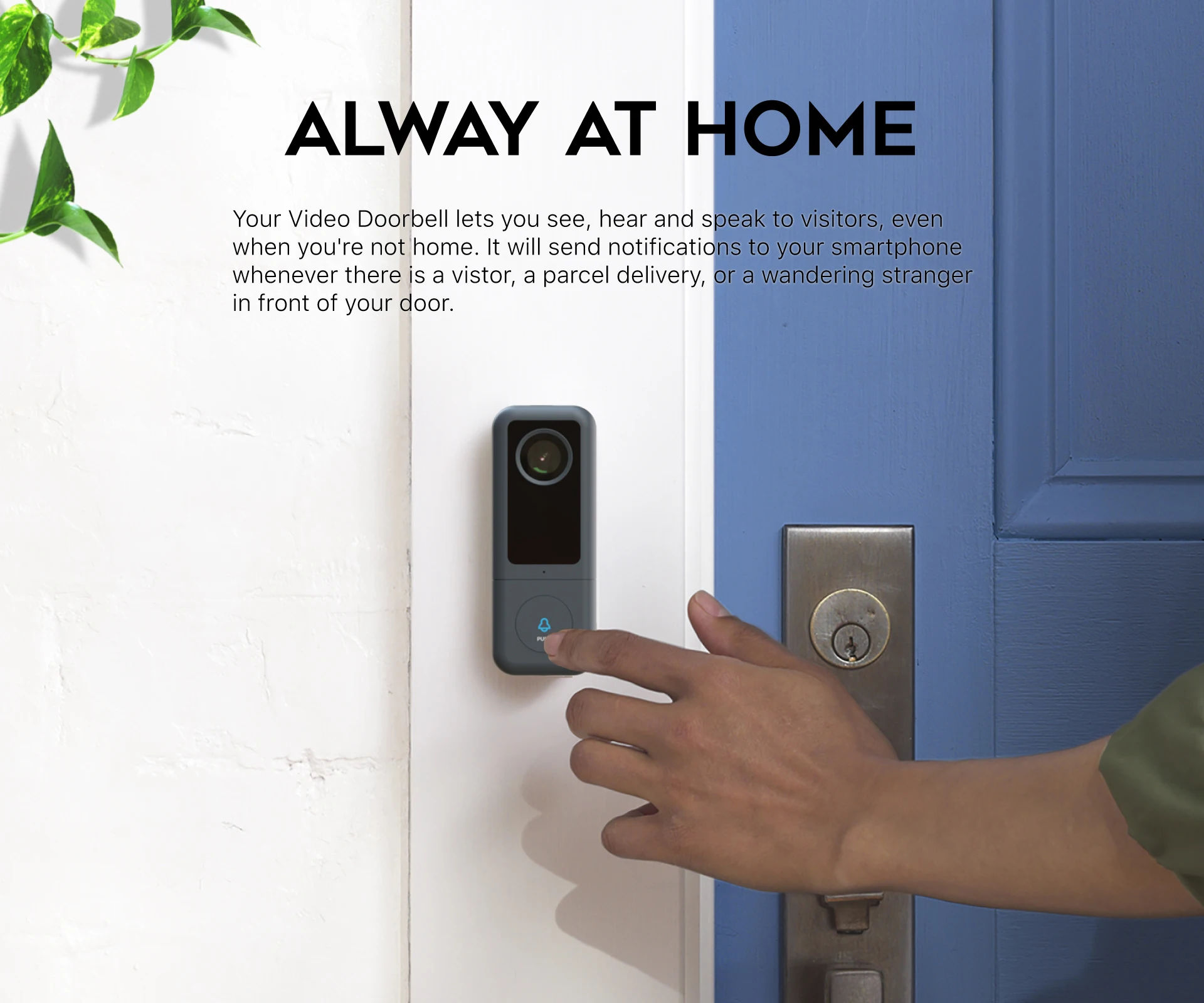 2022 Highn-end TUYA 2K Wired Doorbell Camera TUYA Wifi Video Doorbell with Chime, Works with Alexa Google Home