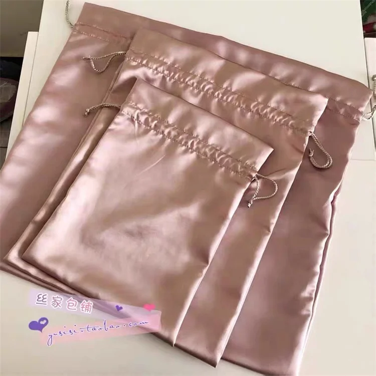 Chuanghua Customize Gray Envelope Satin Bag Dust Cover Satin Bags Purse Satin Clothing Bag Silk Envelop Packaging
