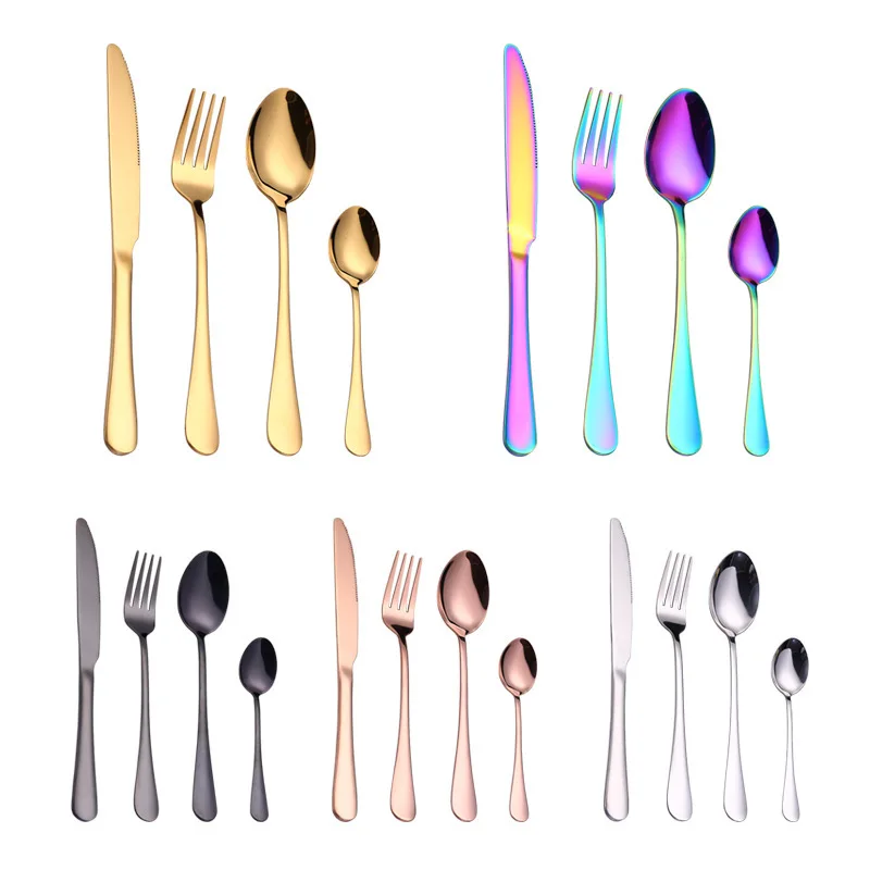 Silverware Set Stainless Steel Flatware knife, fork and spoon Home Kitchen Restaurant Tableware Cutlery Set