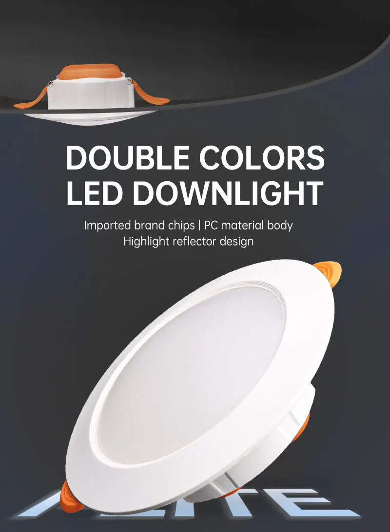 High brightness CCT 3000K 4000K 6000K downlight lamp commercial downlight 7W 9W recessed led downlight fixture for project