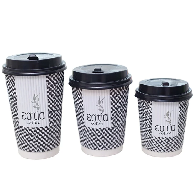 Disposable paper cup buyer sale various coffee cup hollow thickened hot drink cup