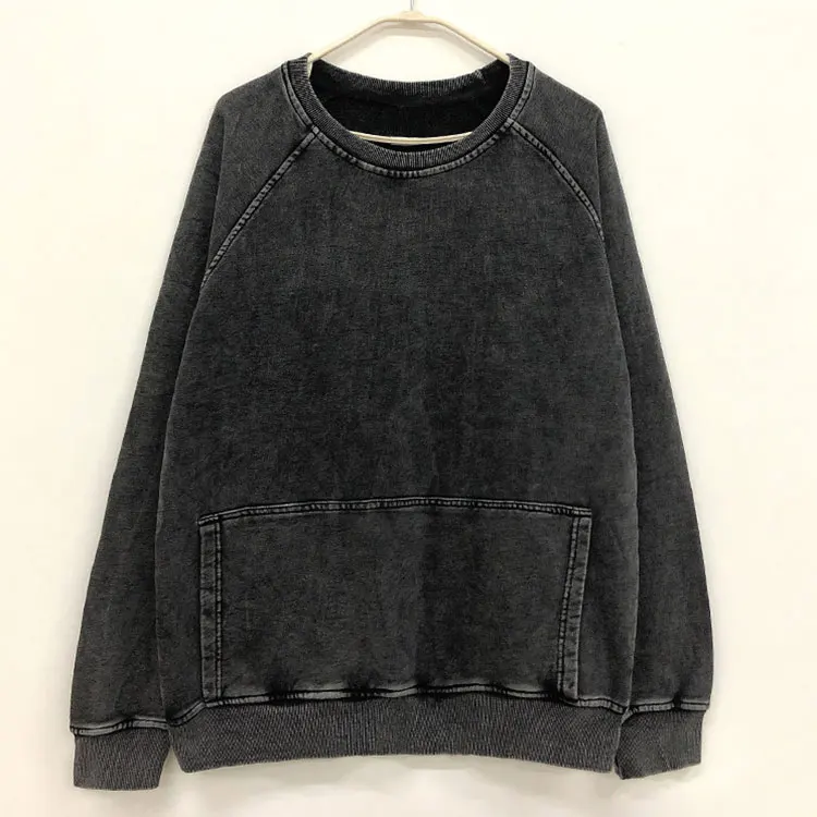 2021 newly design custom oem mens acid washed stylish badges and chenille heavyweight bulk hoodie vintage