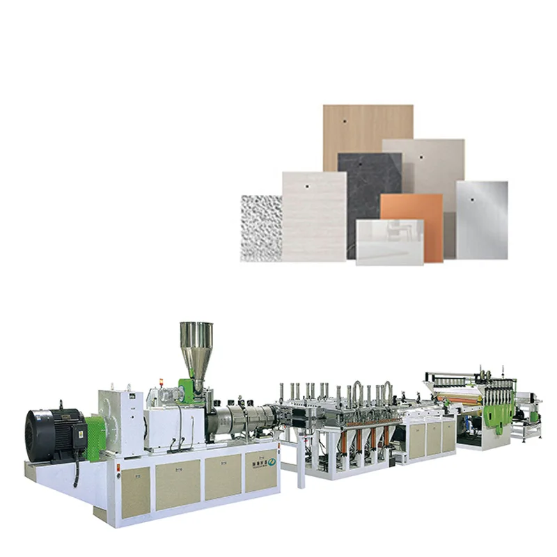 stable automatic PVC wall board carbon crystal PVC PS WPC foam wall sheet making machine