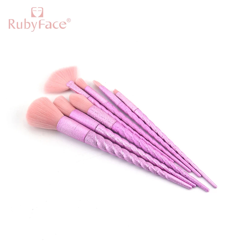 7 pcs rubyface  makeup brushes set  2020 In Stock factory supply