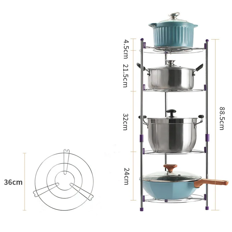 Pot rack pot and pan organizer storage rack kitchen hanging pot racks for kitchen