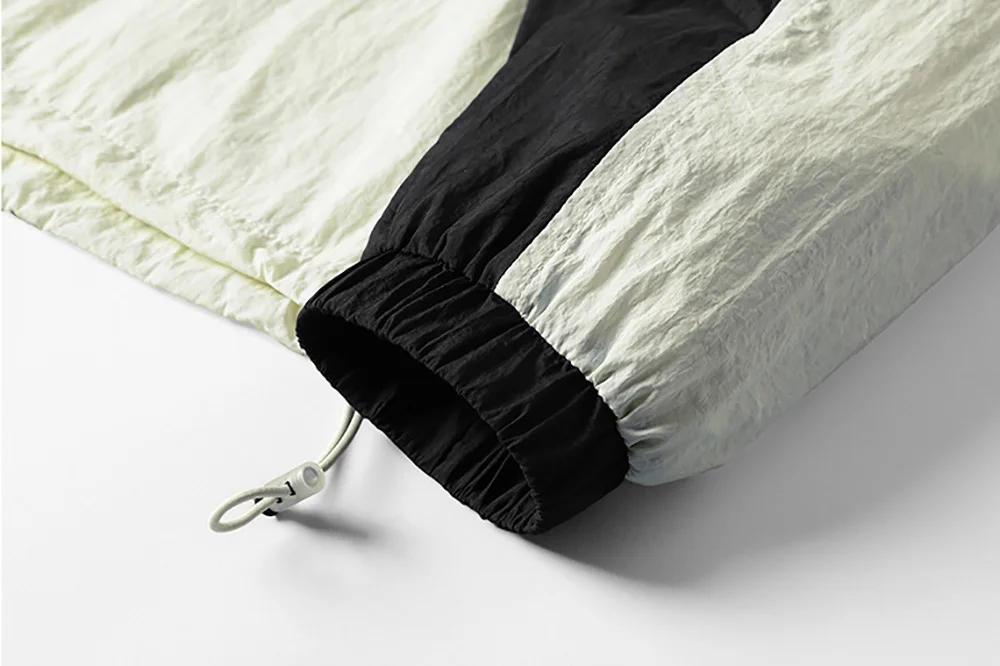 Color Block UPF50 Outdoor Jacket Custom Logo Spring Summer Men Causal Hoodie Jacket With Pockets