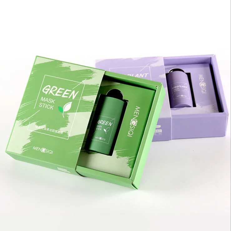 
 Mengsiqi мазком зеленый мембрана палка с экстрактом зеленого чая грязи мембрана Баклажан Очищающая маска  