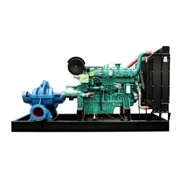 High Horsepower Diesel Engine Irrigation Farm Construction Mining Suction Pump Fixed High Horsepower Diesel Engine Pumps