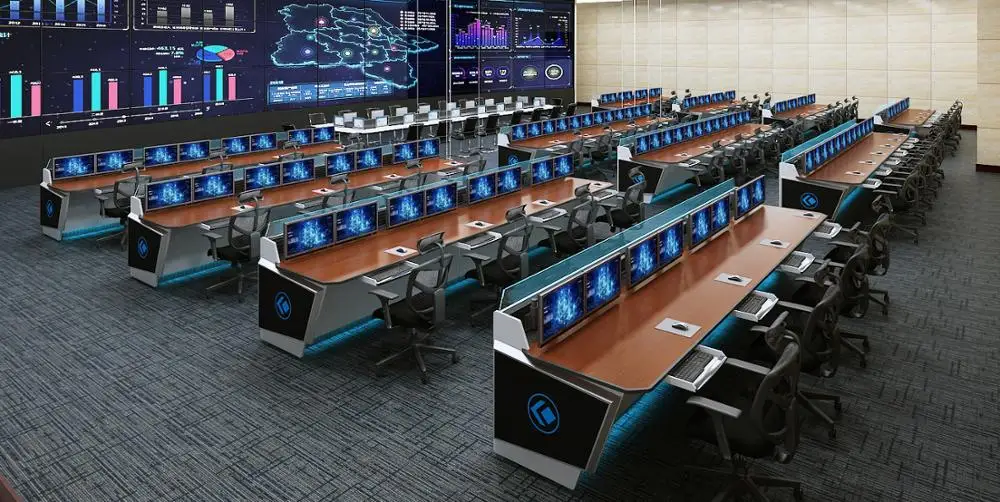kesino integrated intelligent console ergonomic command center furniture Air Traffic Control System Control Table Factory