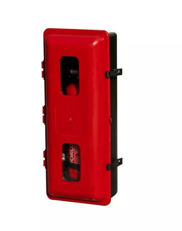 1kg to 12kg Fire Extinguisher Cabinet Plastic fire extinguisher box  PVC Glassball material  fire fighting cabinet