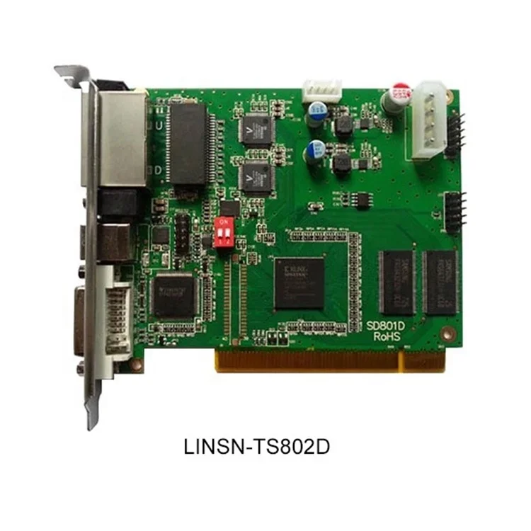 LINSN отправляющая карта TS802 контроллер видеокарты светодиодный экран карты