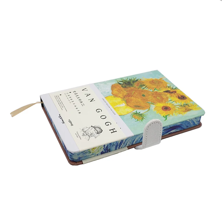 Custom high quality notebook hardcover business notebook with mental button