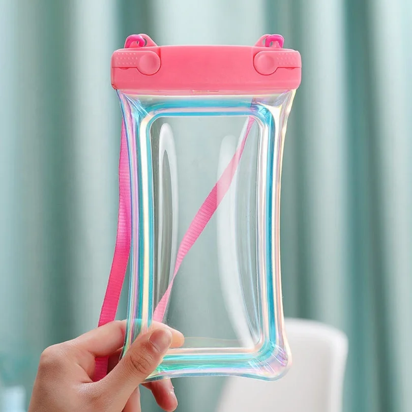 New beach outdoor fishing transparent pvc mobile phone waterproof bag for children swimming and leisure travel waterproof bag