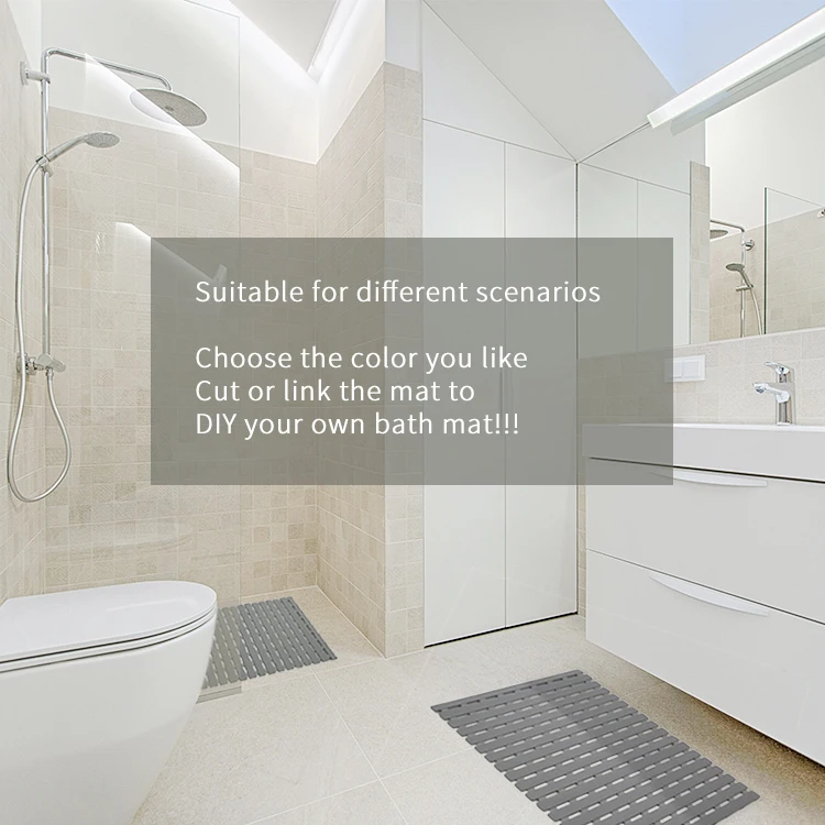 2021 New Custom Rug Non Slip Pvc Bubble Child Clear Bathroom Floor Anti-slip Shower Bath Mats