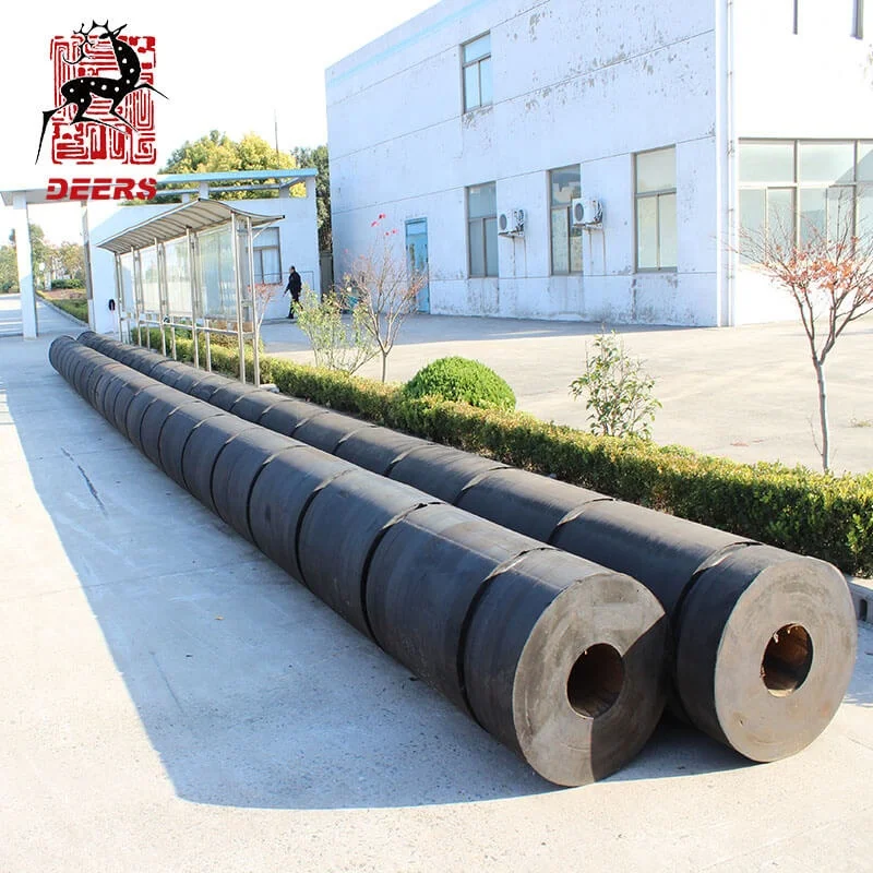 Deers marine hollow cylindrical rubber boat fenders for tug boat