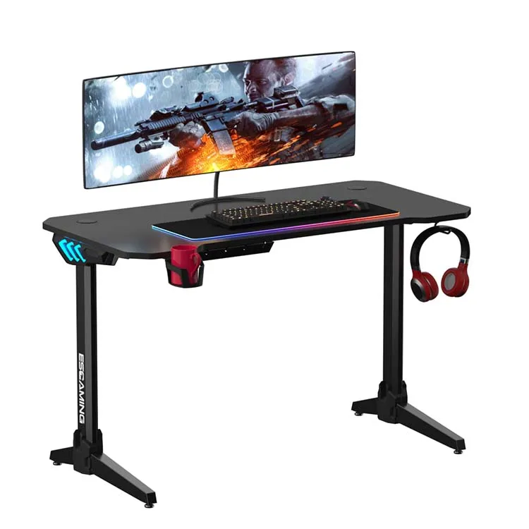Top Selling Professional computer desk gaming table high quality RGB gaming table PC gaming desk