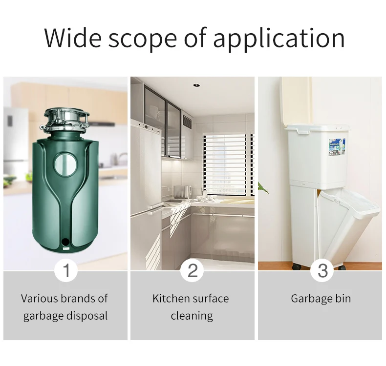 500ml Trigger Spray Garbage Disposal and Drain  Foaming  Cleaner Lemon Scent Remove food grease odours