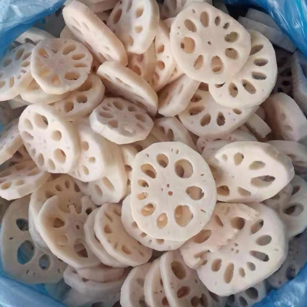 New crop frozen lotus root slices or cut at good price
