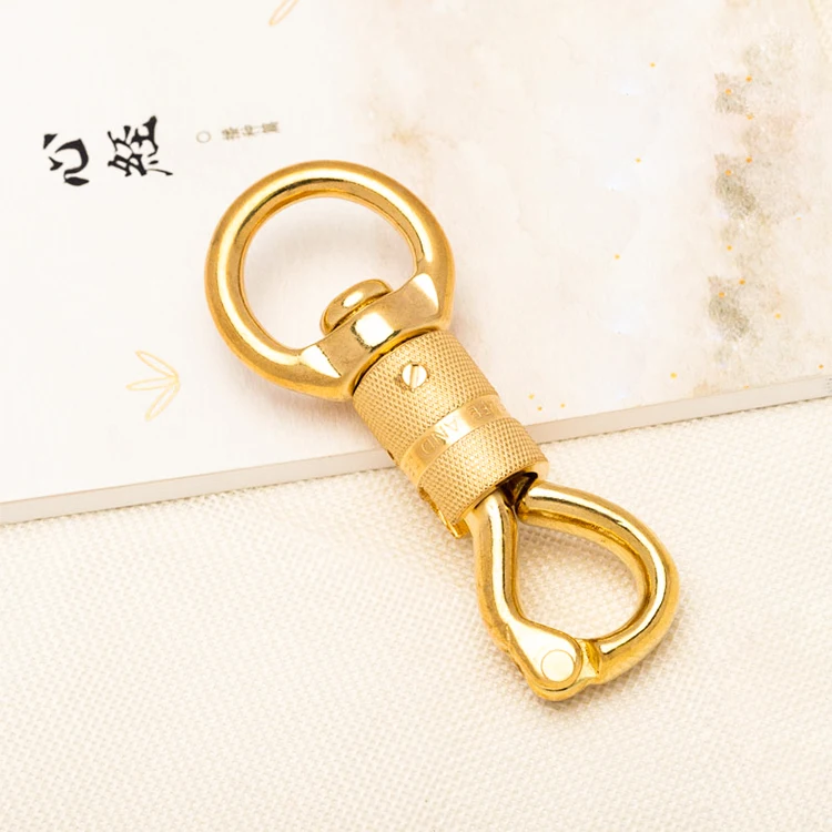 Trade Assurance wholesale hardware accessories large size snap hook various strong heavy duty brass solid swivel snap hook