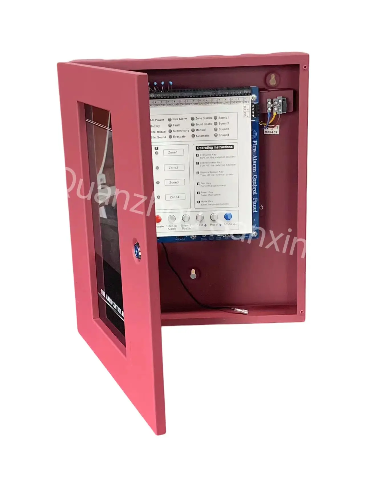 Factory 1-8 Loop Wireless Addressable Fire Detection & Alarm System Graphic Monitor Control Panel