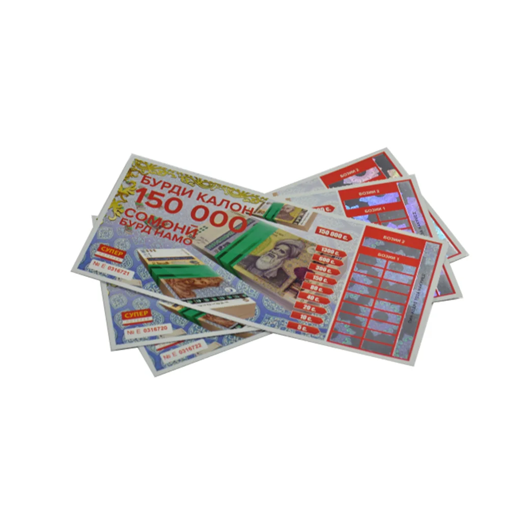 Прямые продажи с фабрики гарантия качества лотерейный билет устойчивостью к царапинам и комбинированной