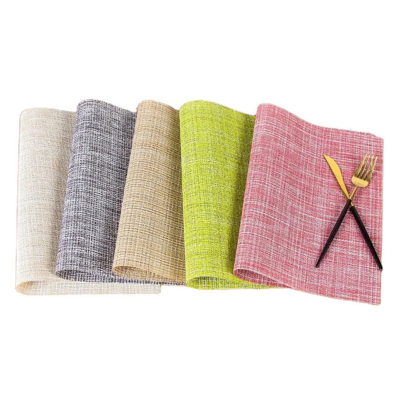 NMY-04 пвх материал, льняные виниловые салфетки для отелей и кухонь