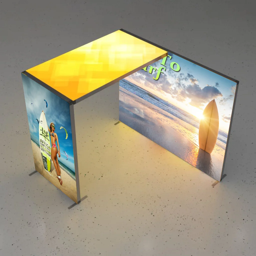 10x10 High Quality Quick Setup Portable Aluminum Trade Show Equipment Display Light Box Exhibition Booth