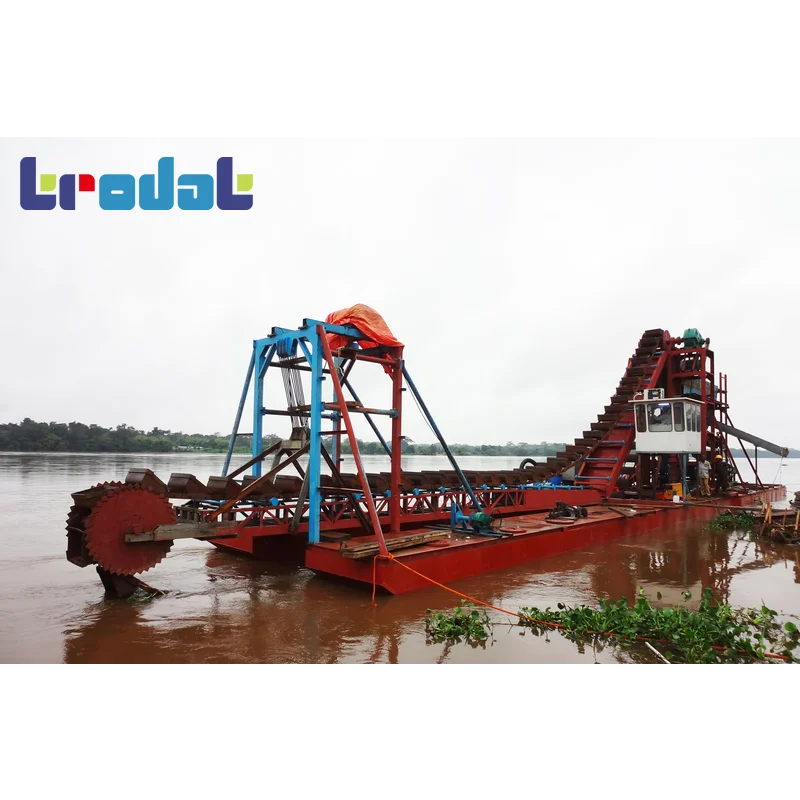 Dredging Machine Ladder Dredge Sand Gold Mining Chain Bucket Dredger With CCS BV Certification