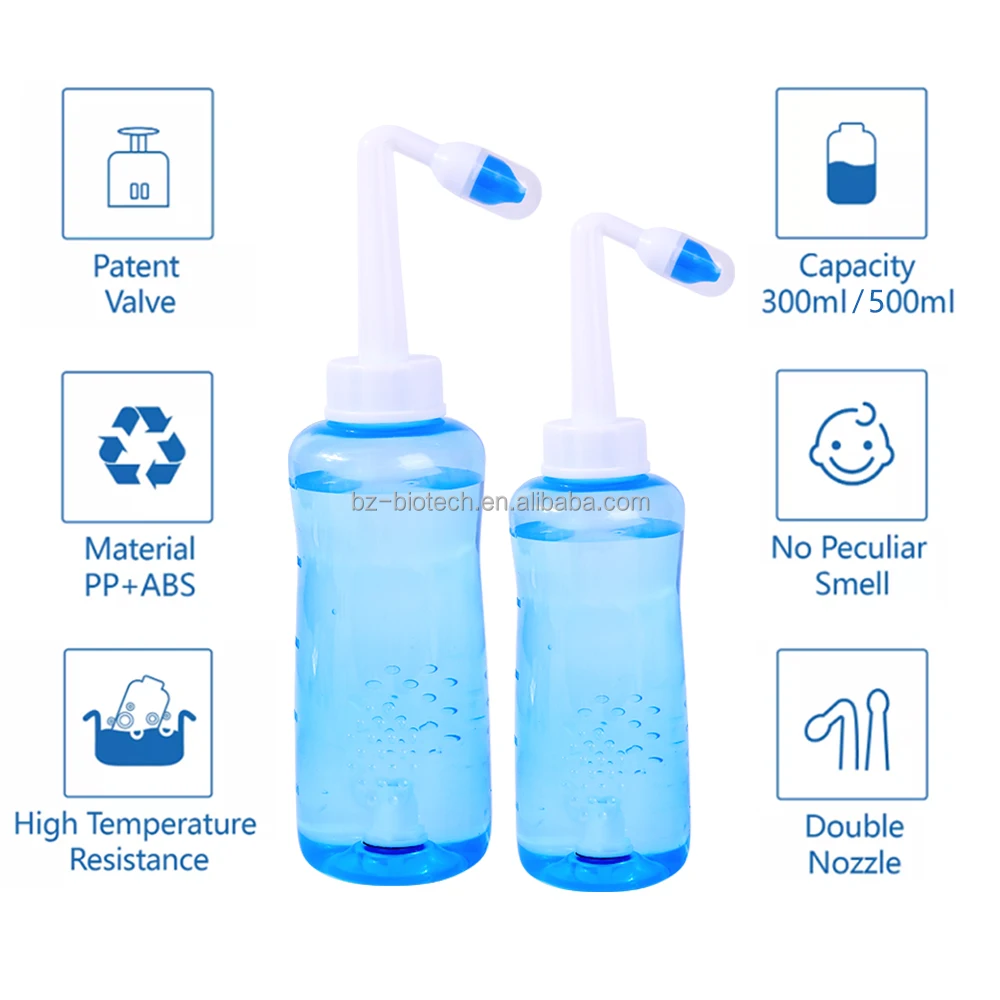 Trending products 2023  New arrival Biocrm Nasal wash bottle  Nasal wash cleaner Nose nasal  irrigator 500ml