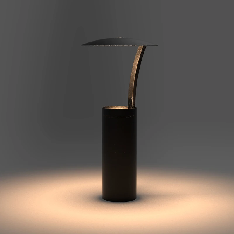 DAWN Led bollard light led outdoor waterproof  50cm 60cm height aluminum LED landscape park  lawn bollard light