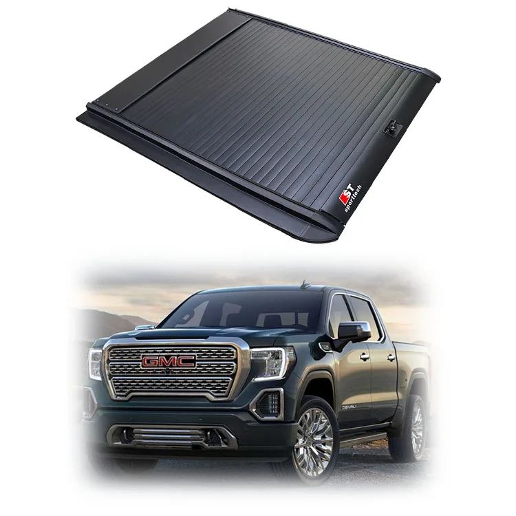 Exterior Accessories Wholesale OEM/ODM Truck Cover Pickup Retractable Tonneau Cover For GMC Sierra/ Canyon/Topkick