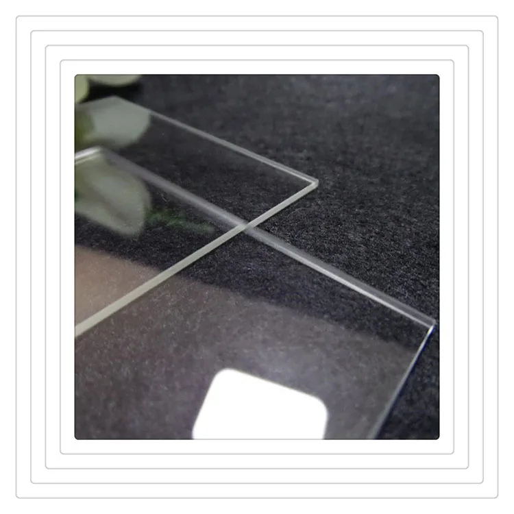 high quality Manufacturer price High quality thick clear fused silica quartz thin glass plates sheet quartz tube for lab sue